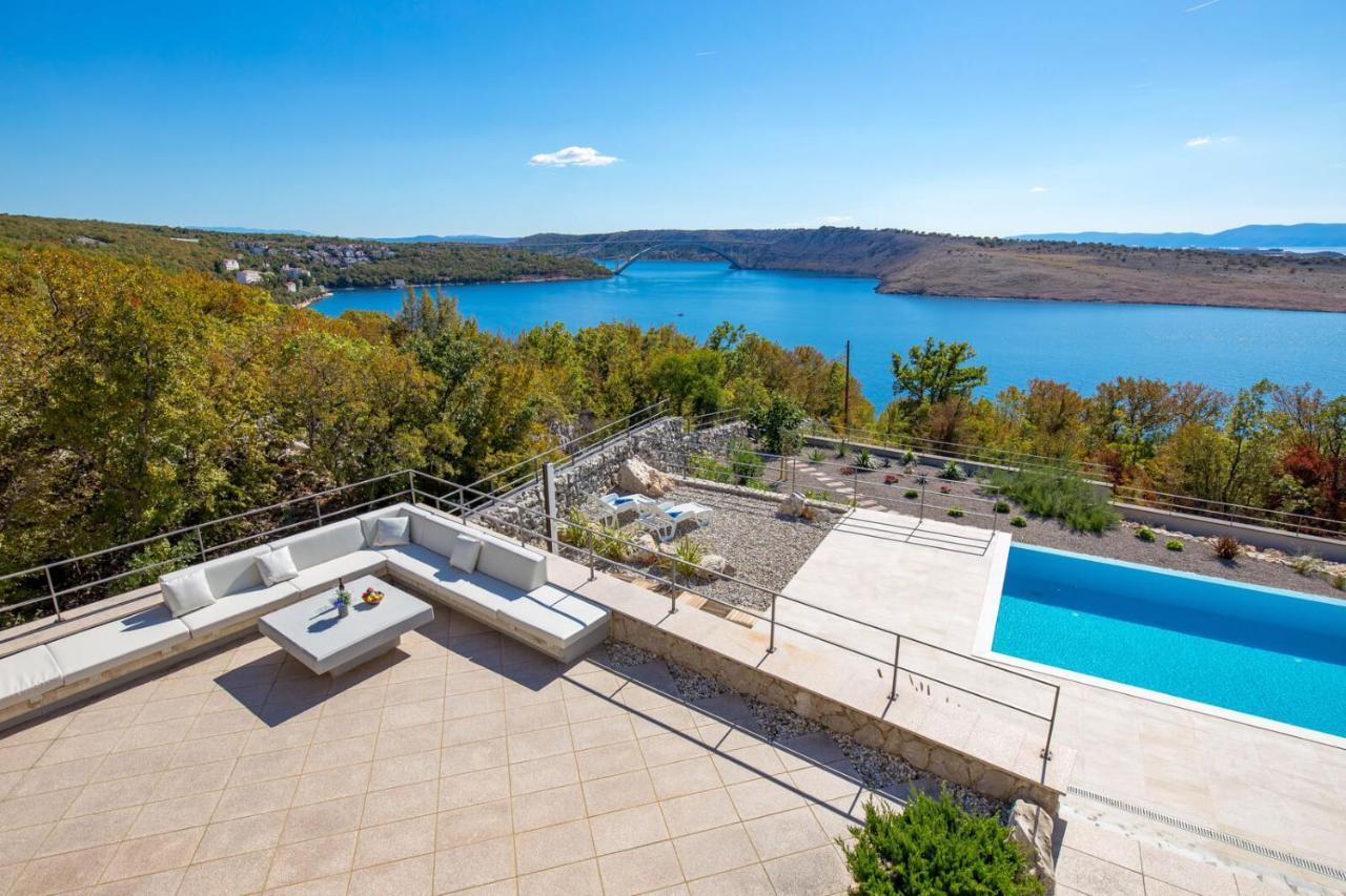Luxury Villa Ostro With Pool & Krk Bridge View Kraljevica Exteriör bild