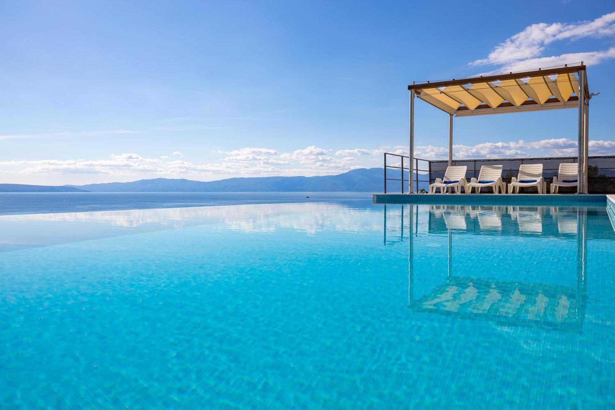 Luxury Villa Ostro With Pool & Krk Bridge View Kraljevica Exteriör bild