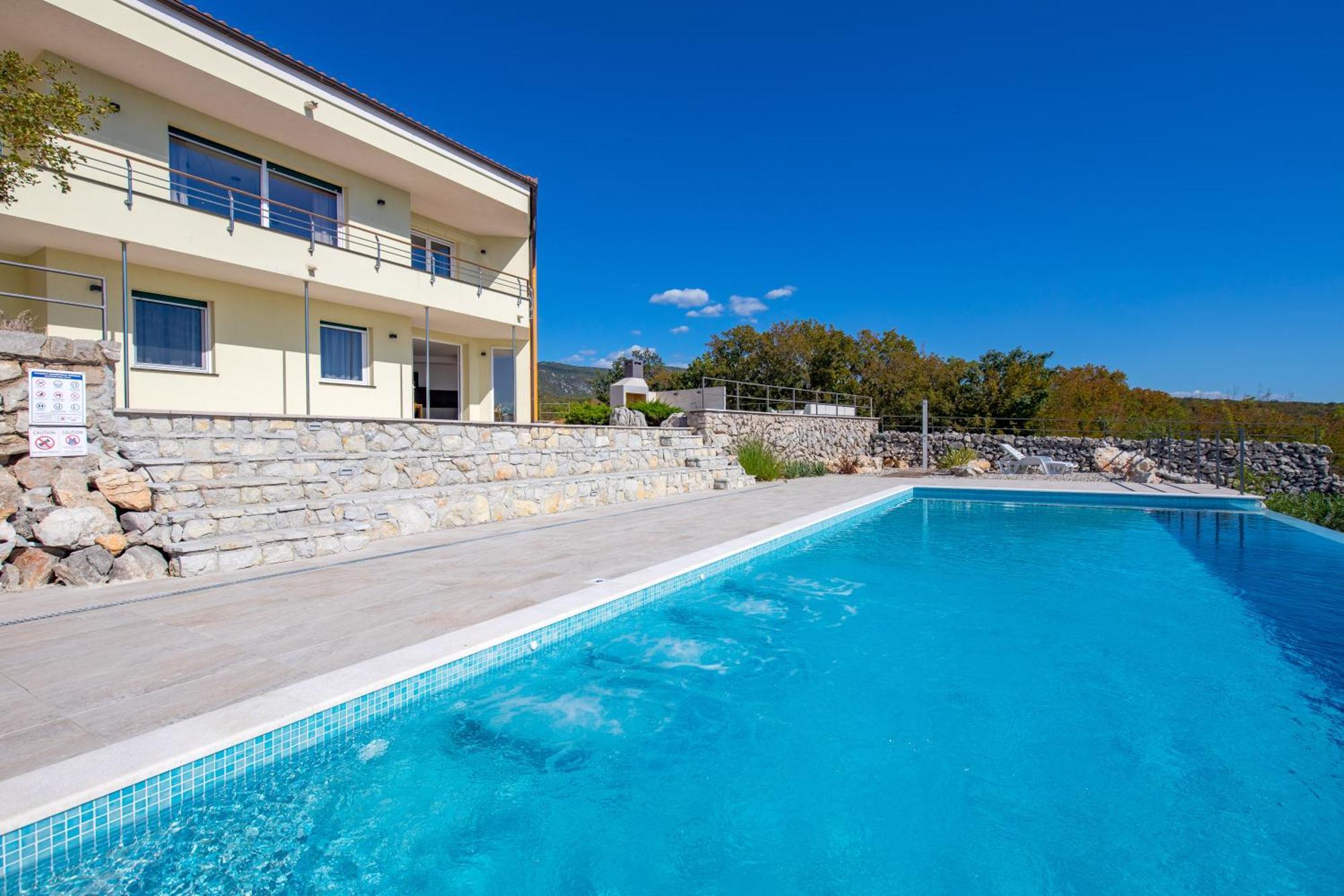 Luxury Villa Ostro With Pool & Krk Bridge View Kraljevica Exteriör bild