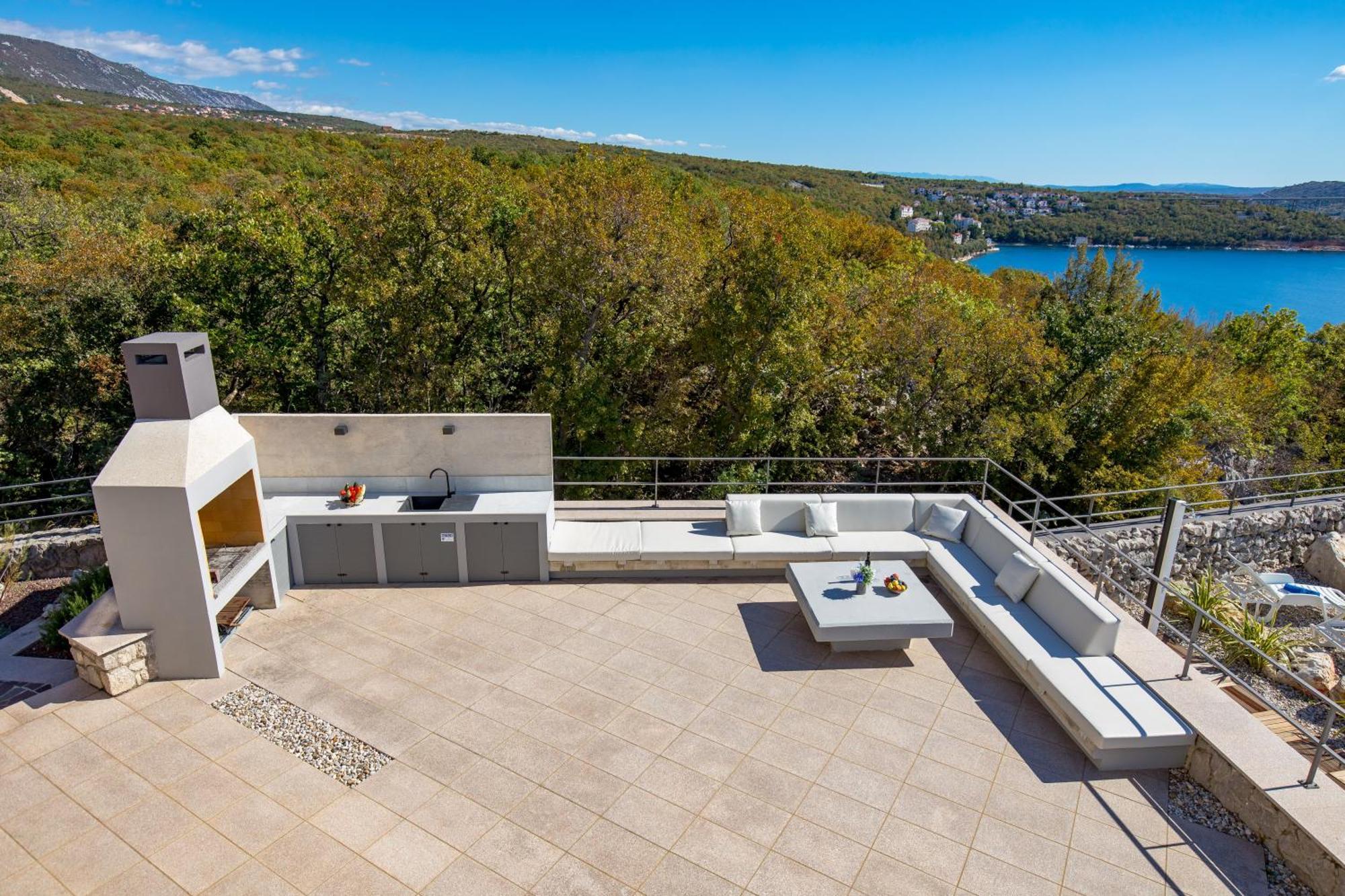 Luxury Villa Ostro With Pool & Krk Bridge View Kraljevica Exteriör bild