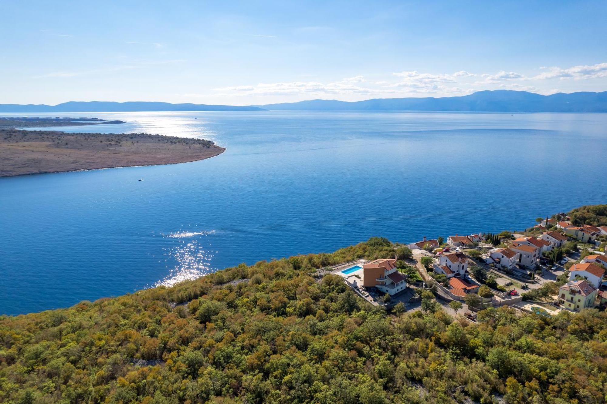 Luxury Villa Ostro With Pool & Krk Bridge View Kraljevica Exteriör bild